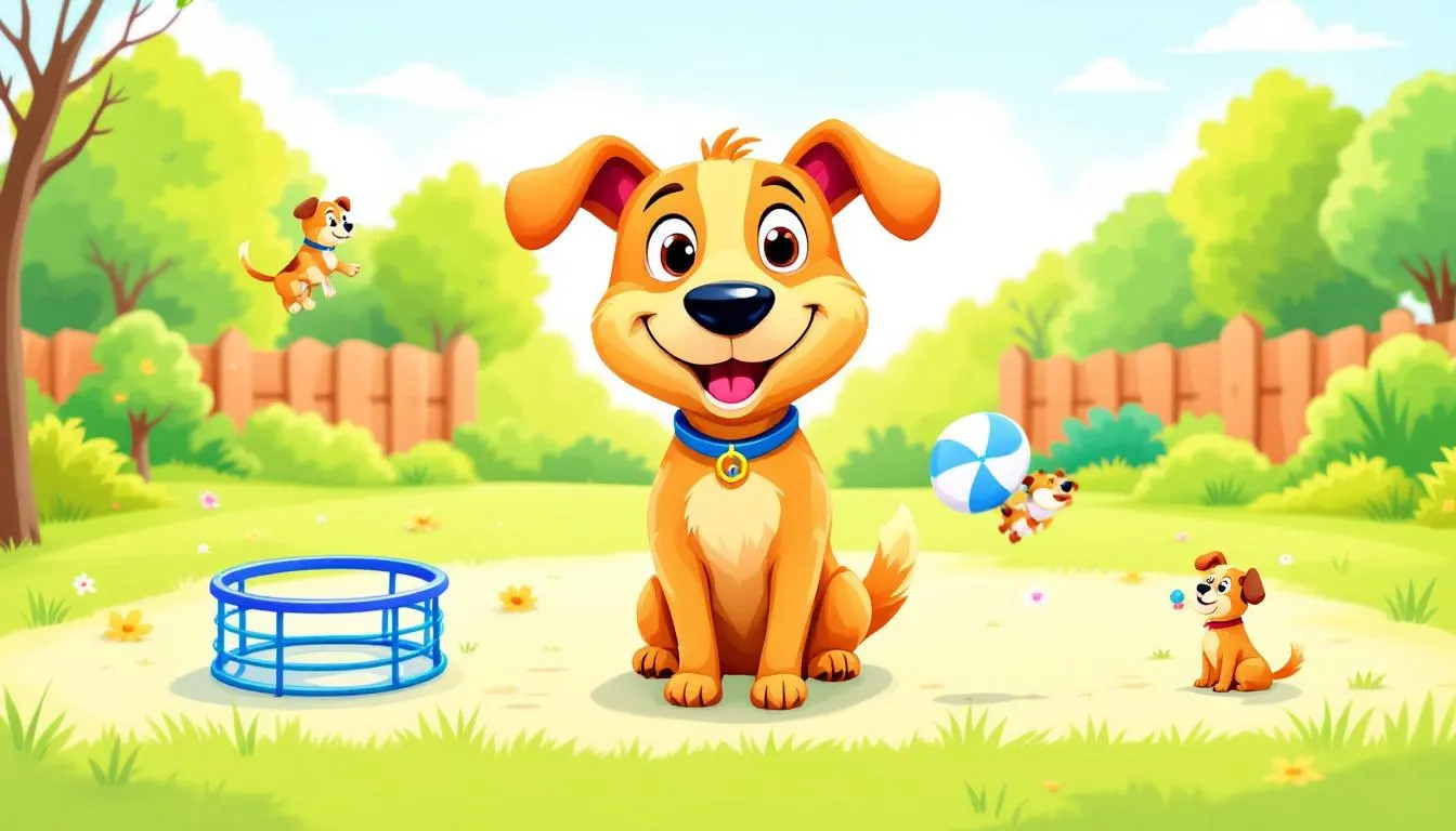 An enthusiastic dog performing advanced tricks, demonstrating skills learned through training.
