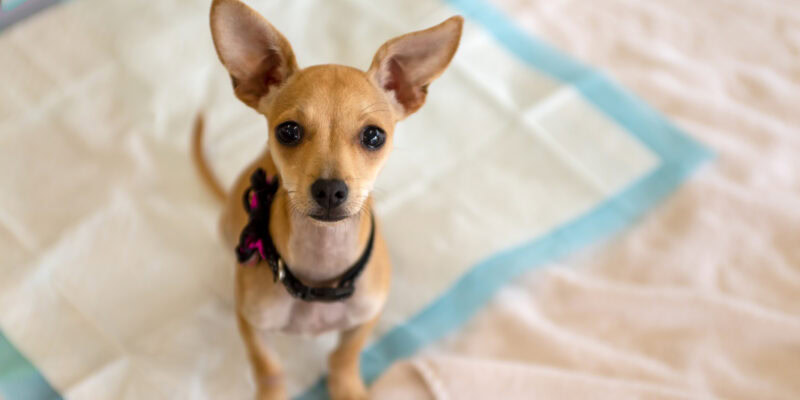 learn how to toilet train your dog with Allbreeds