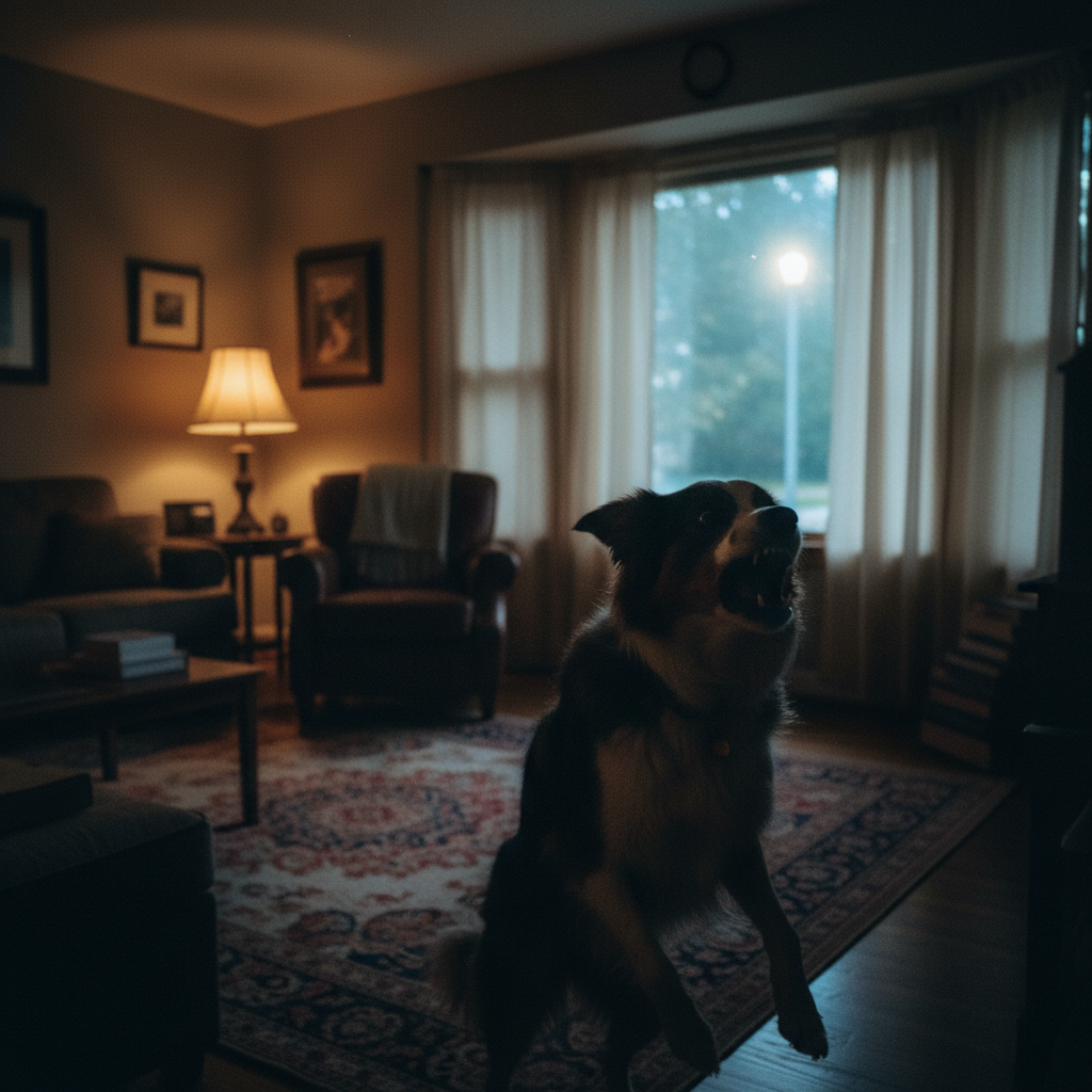 generate a photorealistic image of a dog barking f How to Reduce Your Dog’s Barking at Night 2 learn how to reduce your dog from barking at night