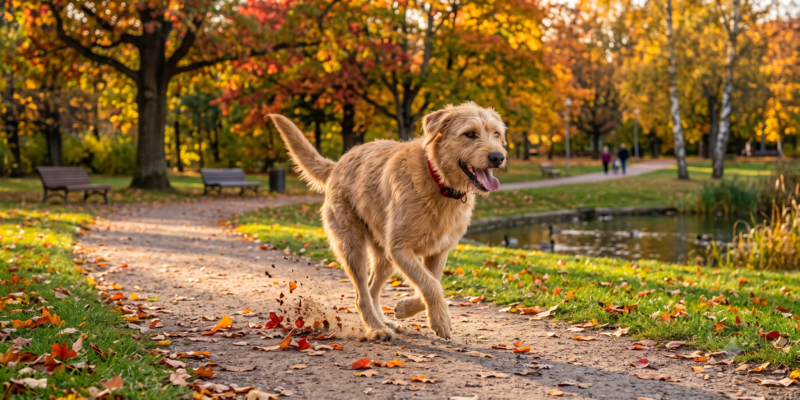 dog exercising